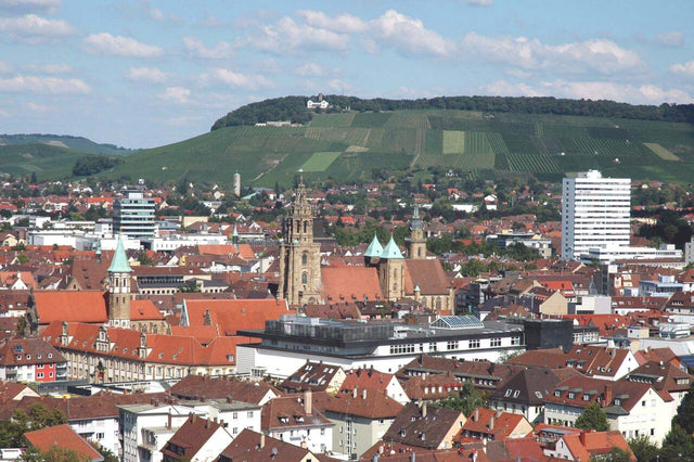 Heilbronner Innenstadt mit Kilianskirche und Wartberg