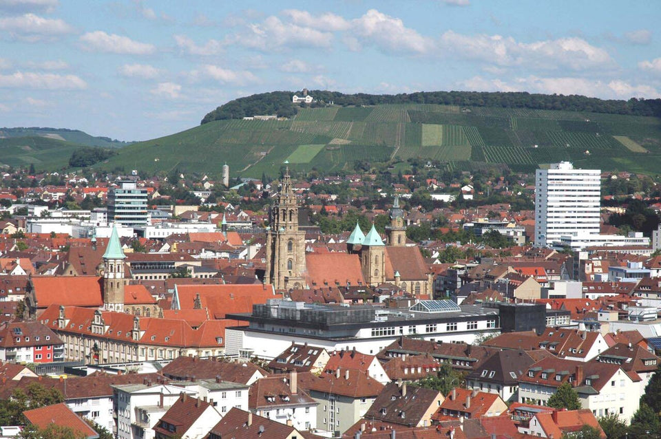 Heilbronner Innenstadt mit Kilianskirche und Wartberg