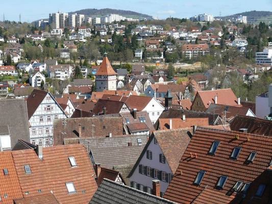 Waiblingen: Altstadtdächer mit dem Beinsteiner Tor