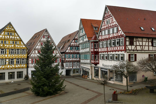 Herrenberg: Fachwerkhäuser am Marktplatz