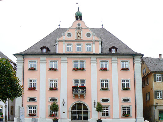 Rottenburg am Neckar: barockes Rathaus am Marktplatz